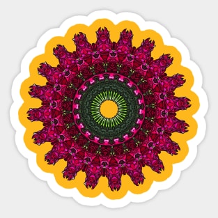 Kaleidoskopic Rose Sticker